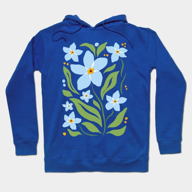 Forget Me Nots Hoodie by JunkyDotCom